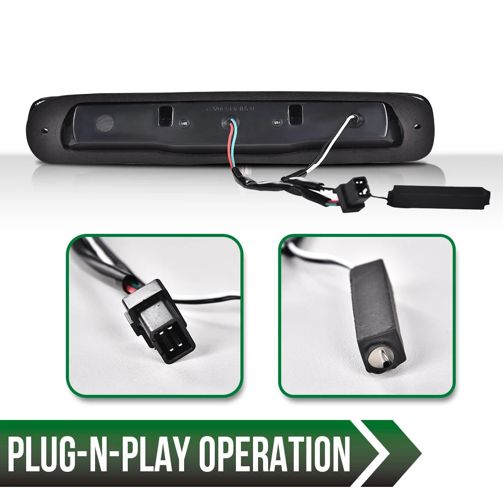 LED 3rd Third Brake Light Fit for Chevrolet Chevy Silverado 1500 2500 3500&HD Models 1999-2006 Cargo Lamp High Mount Stop Lights